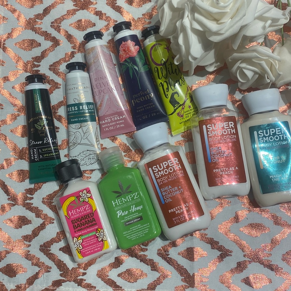 Bath and body Works, mini lotion bundle